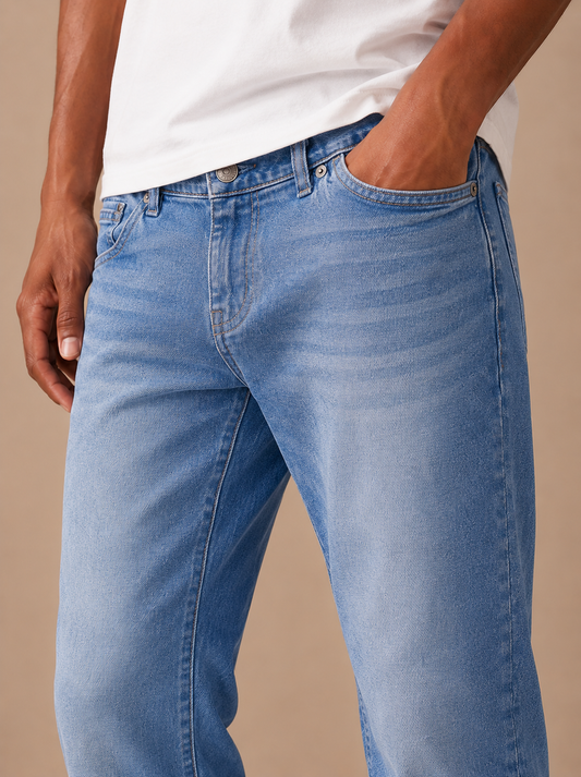 Mid Blue Marco Slim Fit Jeans