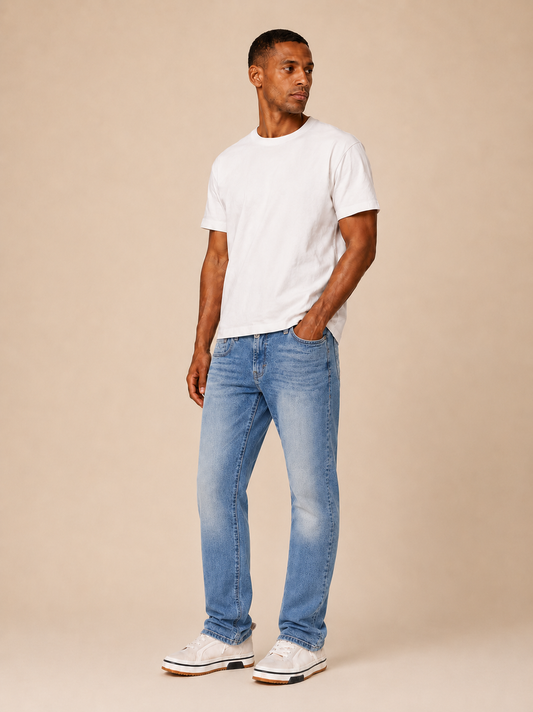 Mid Blue Marco Slim Fit Jeans